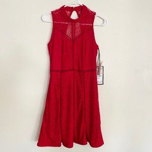 NWT Bebe red backless dress